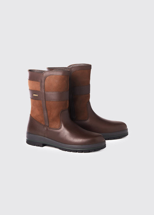 Roscommon Ladies Short Rain Boot - Walnut