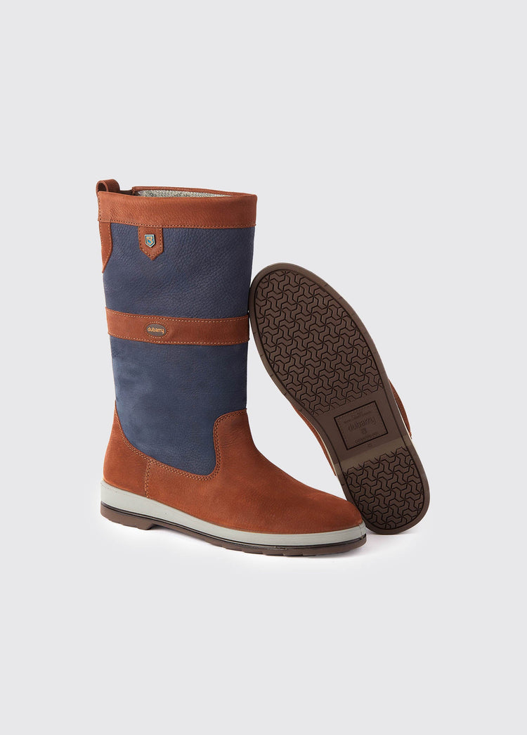 Ultima ExtraFit™ Sailing Boot - Navy/Brown