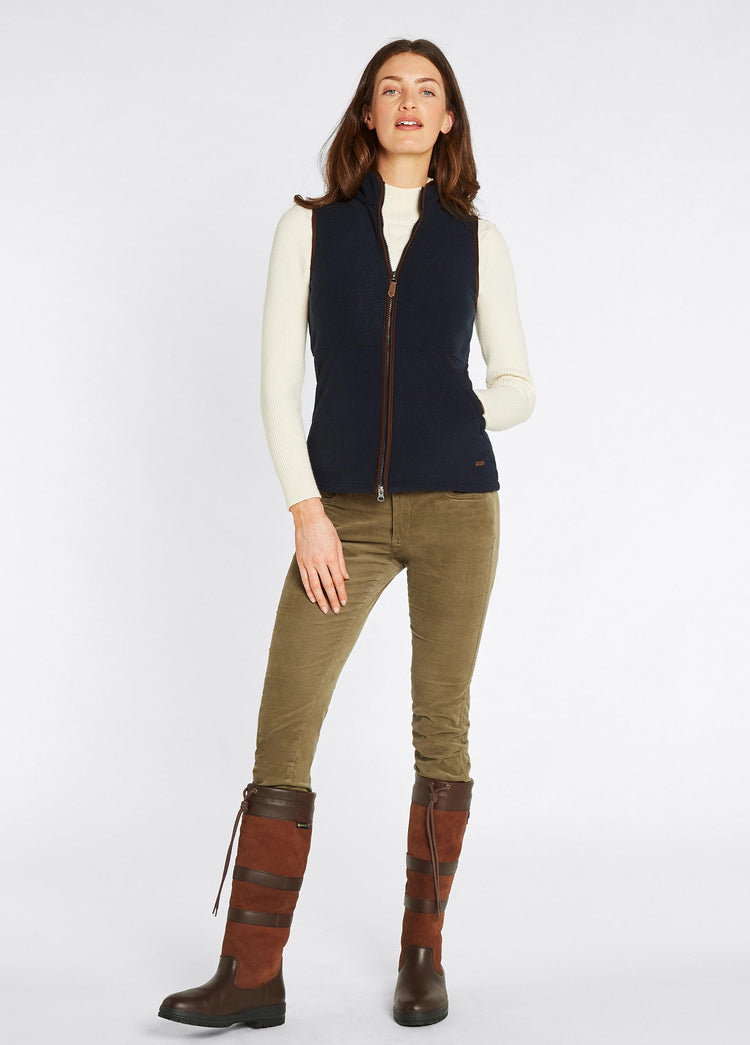 Carbury Women's Fleece Vest - Navy