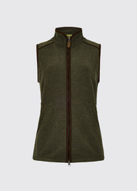 Carbury Women's Fleece Gilet - Olive