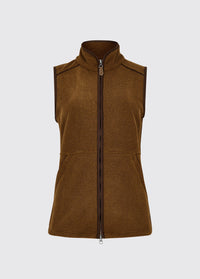 Carbury Ladies' Fleece Vest - Walnut