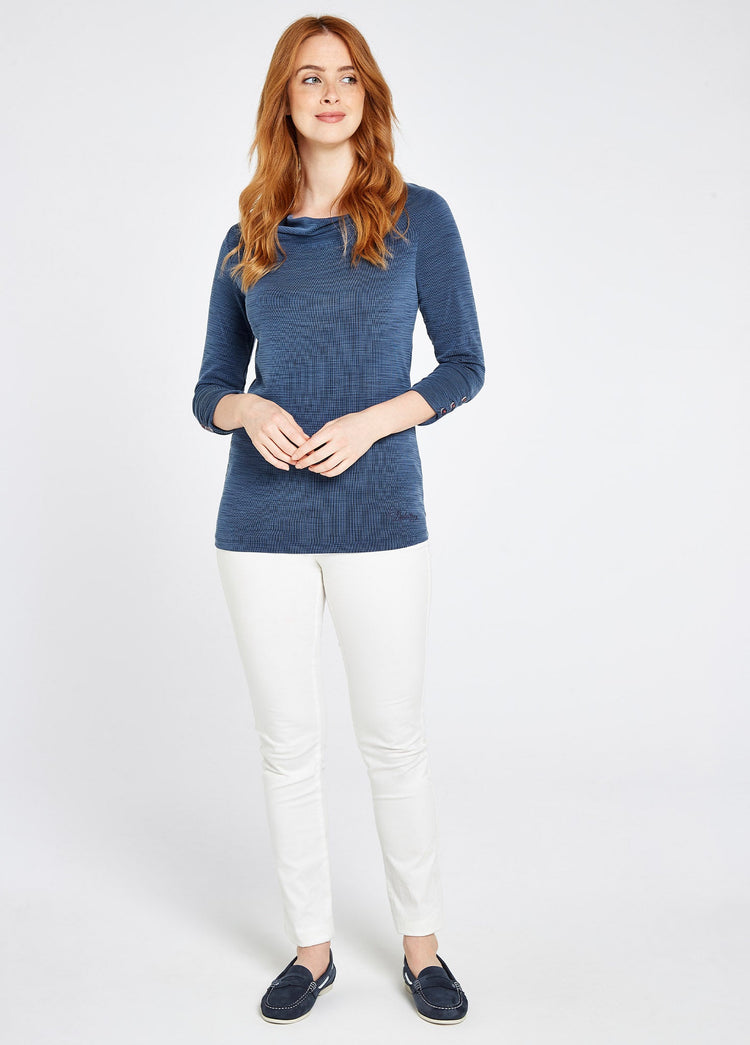 Hillgrove cowl neck top - Navy