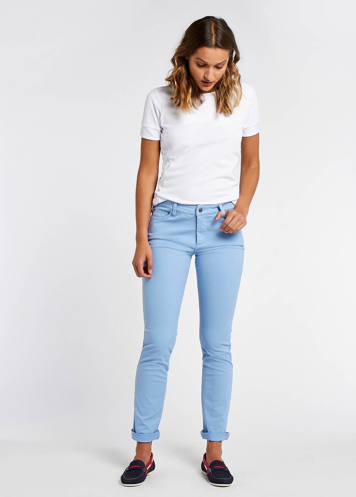 Light sky blue fashion jeans