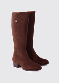 Downpatrick Knee High Suede Boot - Cigar