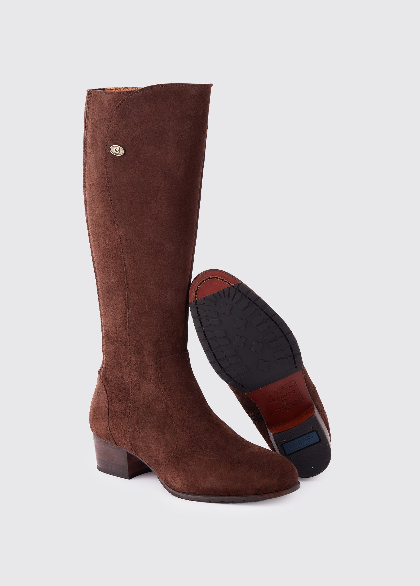 Downpatrick Knee High Suede Boot - Cigar