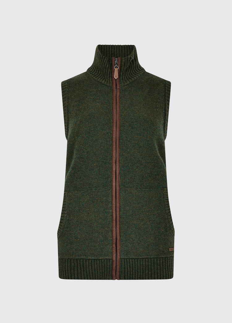 Sheedy Full Zip Sweater Vest - Olive