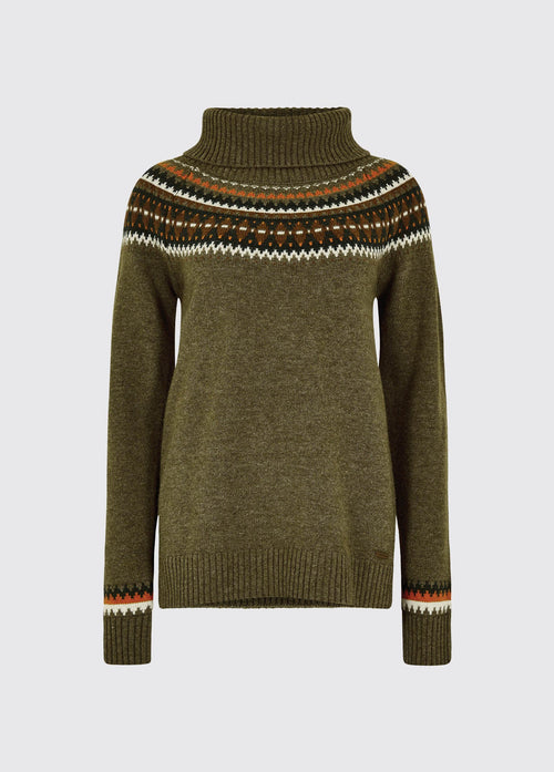 Riverdale Fair Isle Sweater - Dusky Green