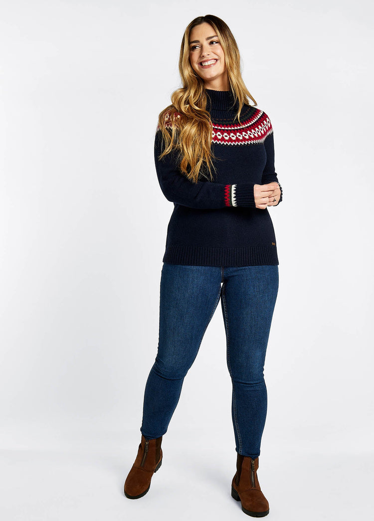 Riverdale Fair Isle Sweater - Navy