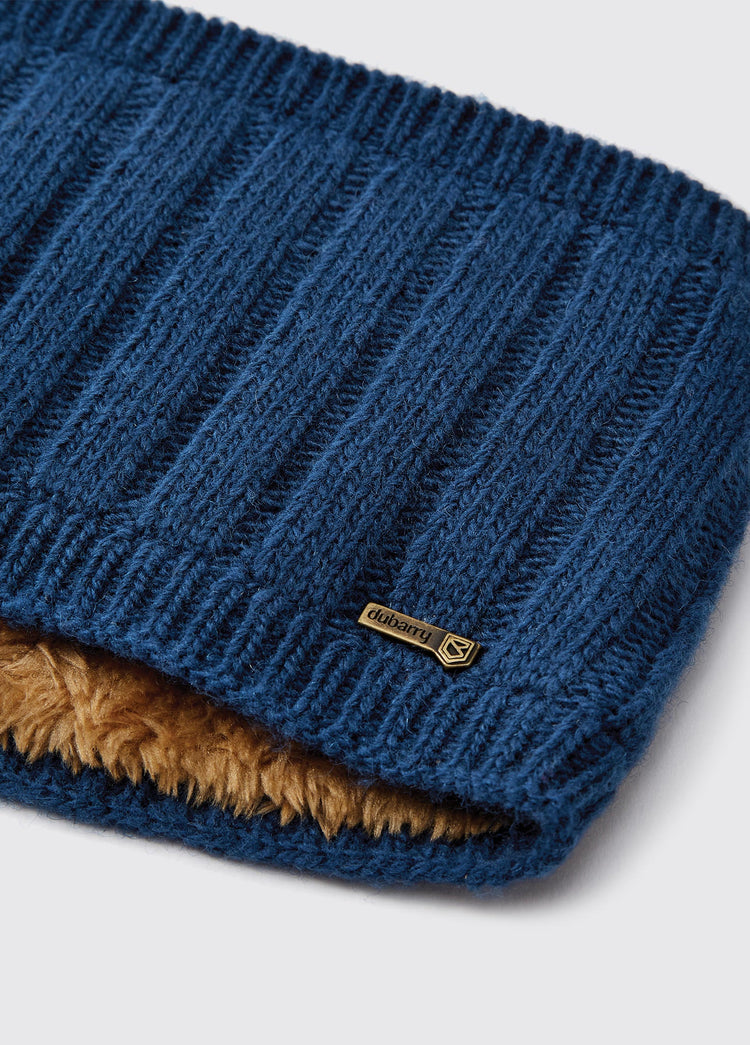 Mohill Ladies Knitted Headband - Peacock Blue