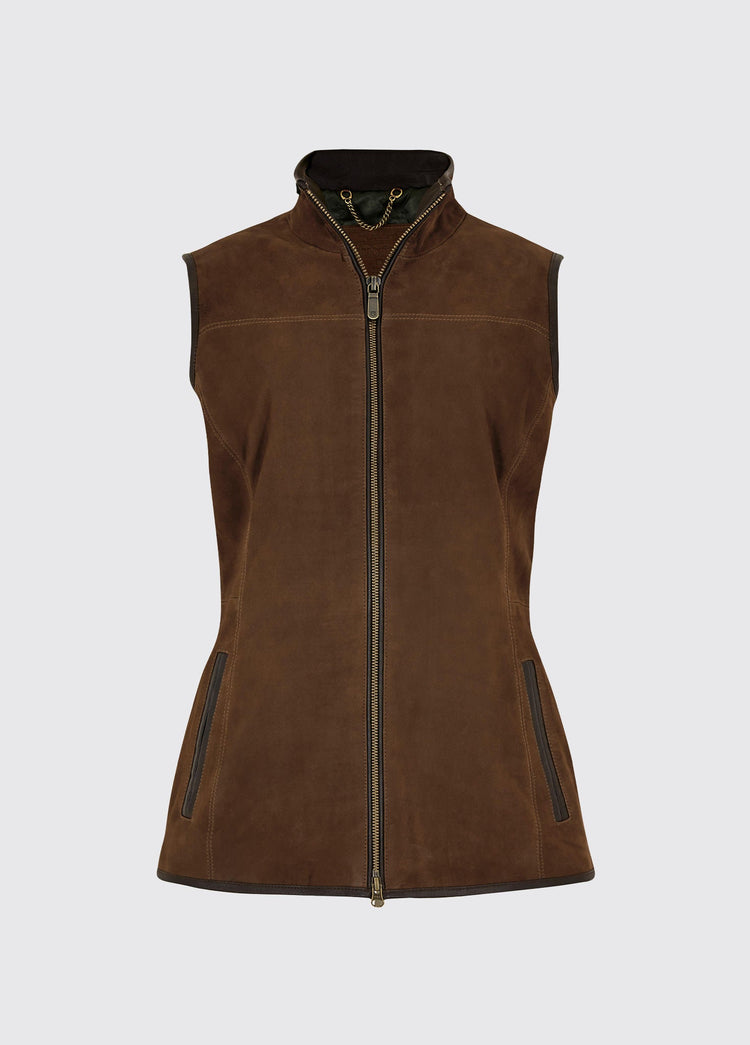 Kingston Leather Vest - Walnut