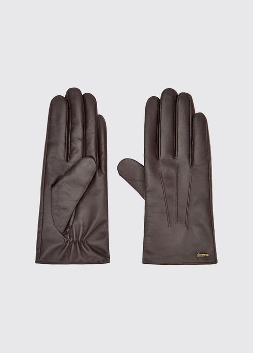 Sheehan Women's Leather Gloves - Mahogany