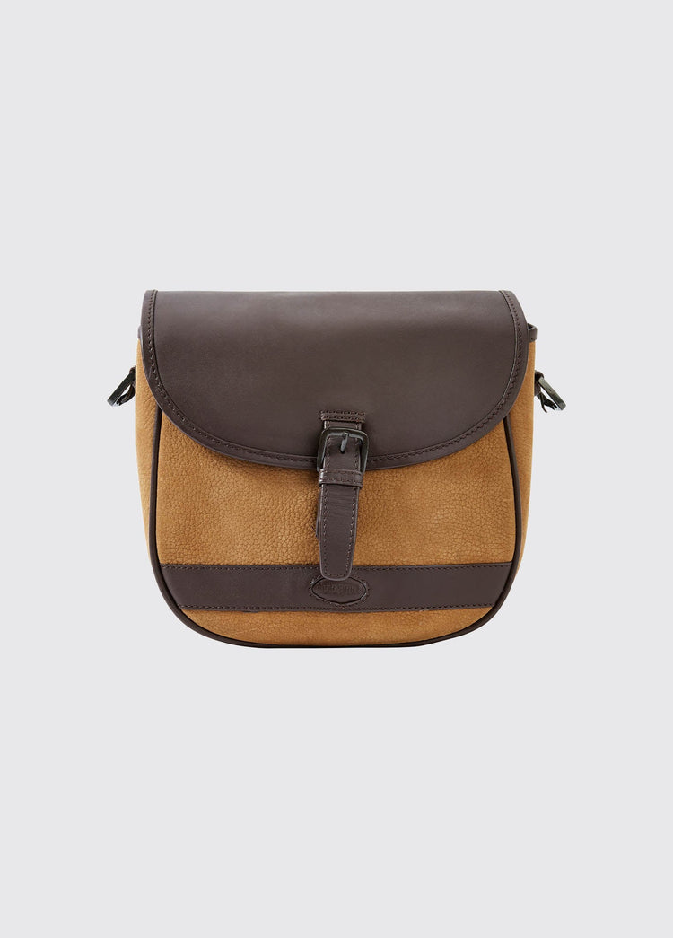 Clara Leather Saddle Bag - Brown