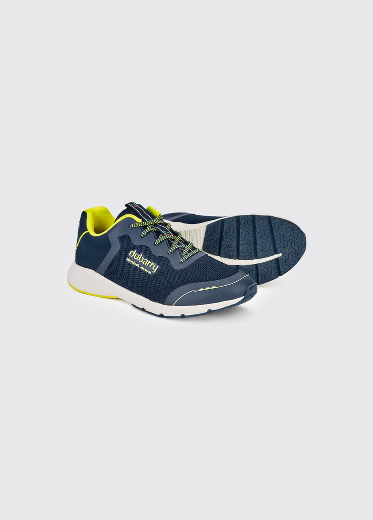 Palermo Ladies Lightweight Sporty Trainer - Navy/Citrus