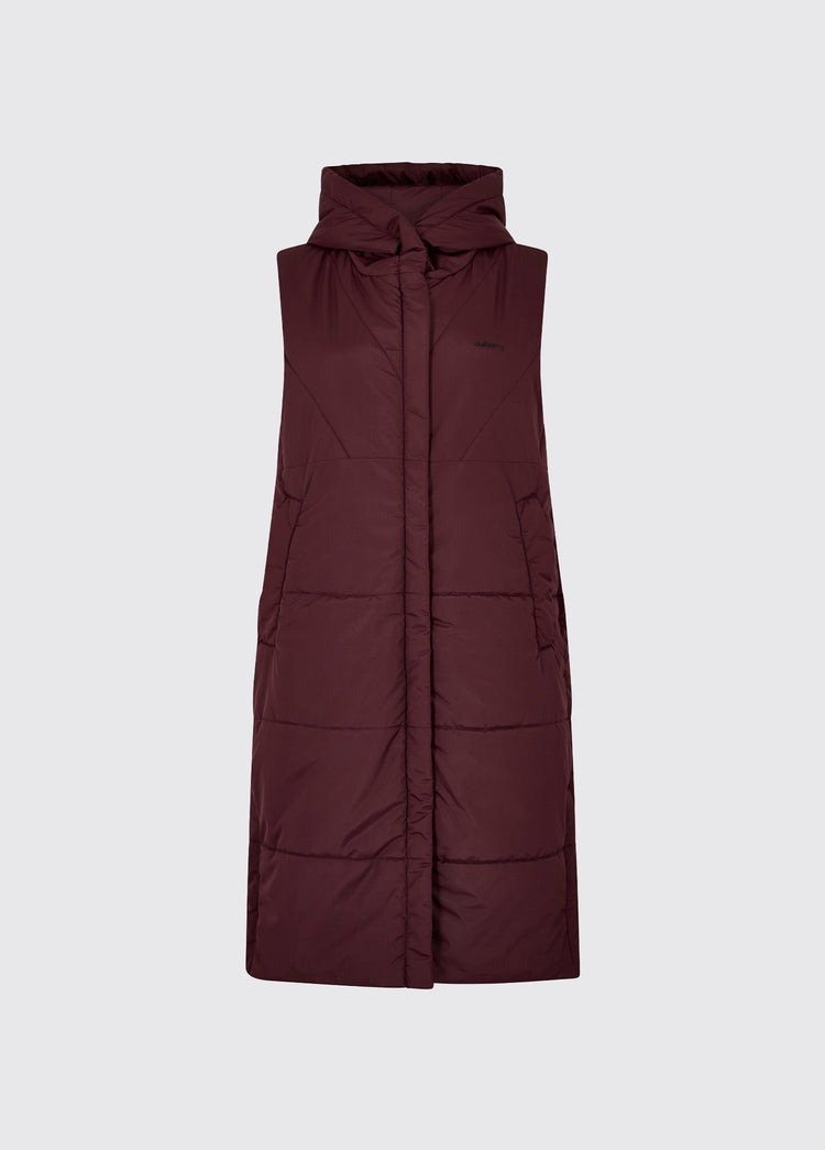 Ryan Women’s Hooded Vest - Ox Blood