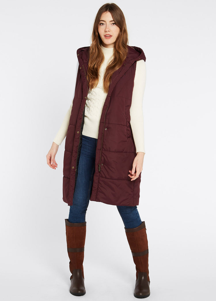 Ryan Women’s Hooded Vest - Ox Blood