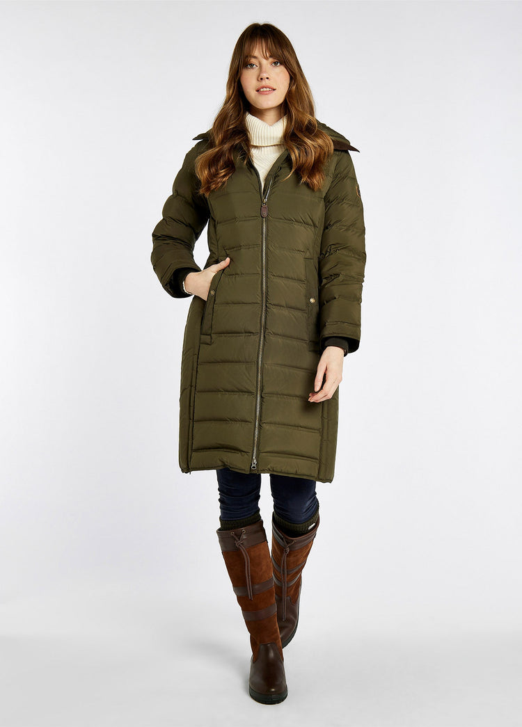 Meyers Ladies long length coat - Olive