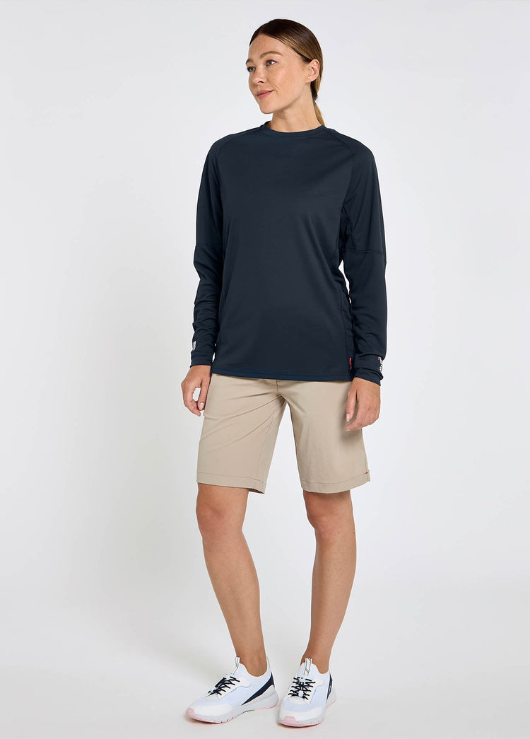 Ancona Ladies Long-Sleeved T-Shirt - Navy