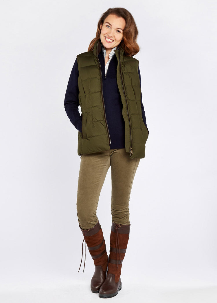 Spiddal Quilted Vest - Olive