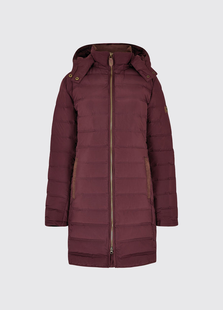 Ballybrophy Quilted Down Jacket - Currant