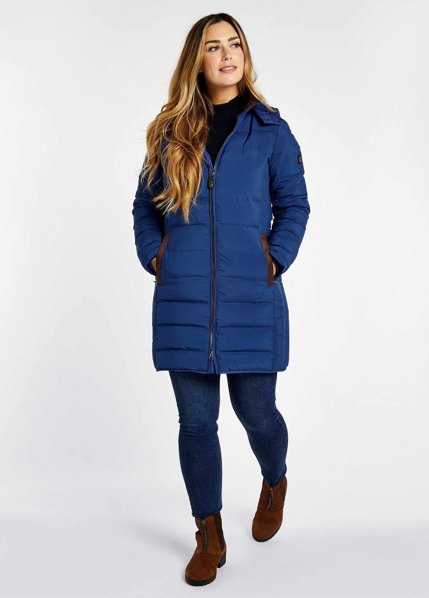 Ballybrophy Quilted Jacket Peacock Blue