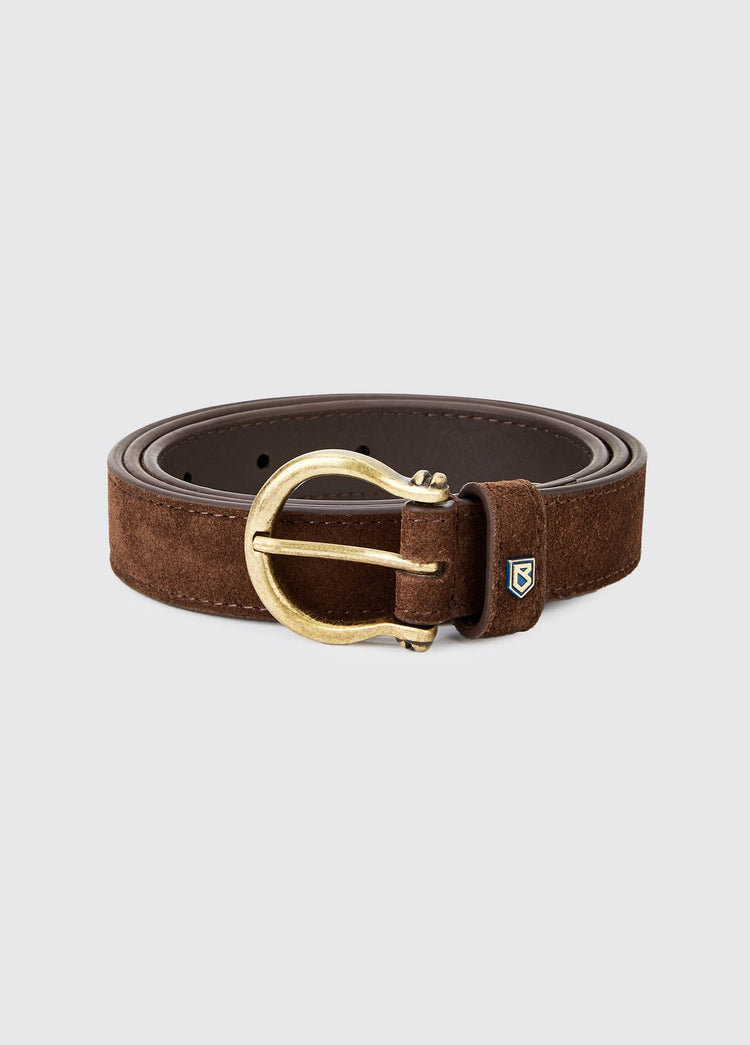 Archway Ladies Suede Belt - Cigar