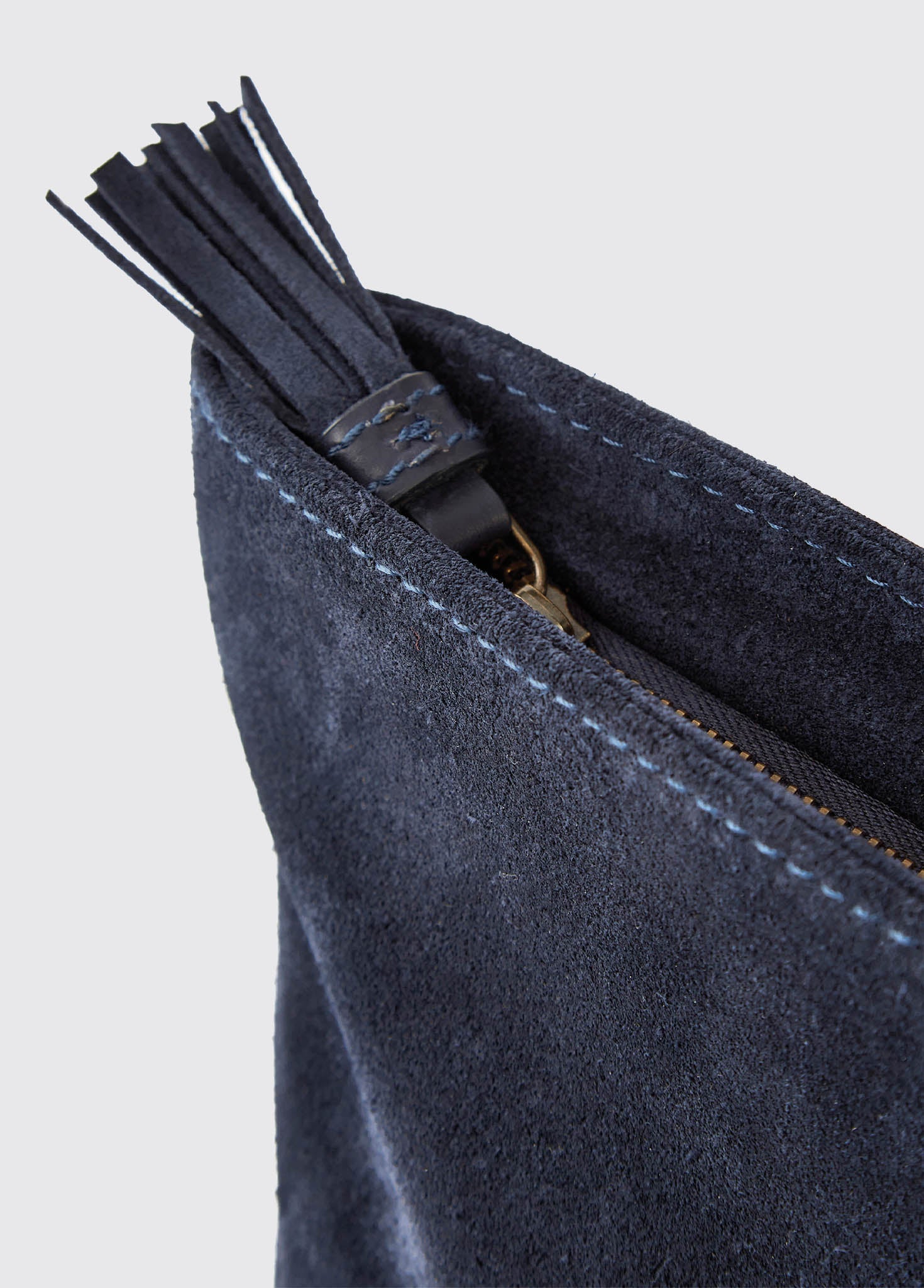 Millymount Ladies Suede Clutch French Navy