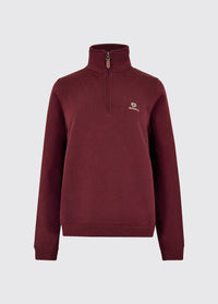 Castlemartyr Women's Quarter Zip Sweatshirt - Ox Bloodlood