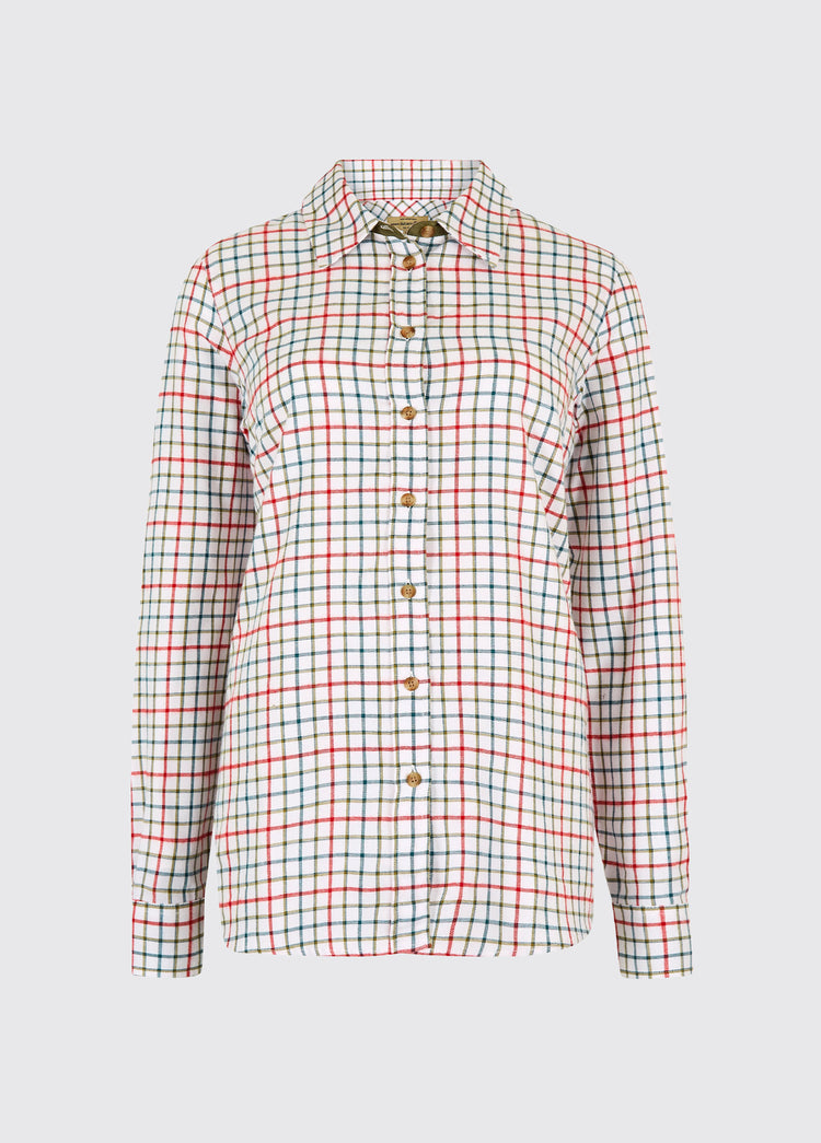 Brooklime Women’s check shirt - Red Pepper