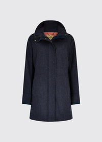 Hedgerow Tweed Coat - Navy