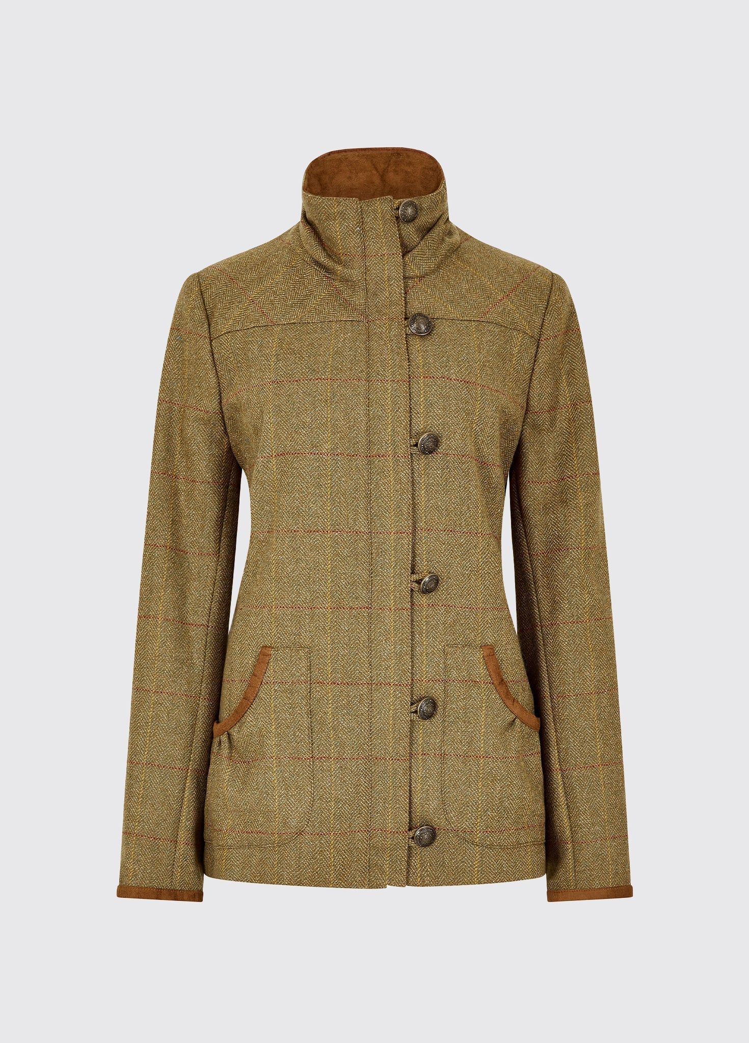 Bracken Ladies' Tweed Coat - Woodrose