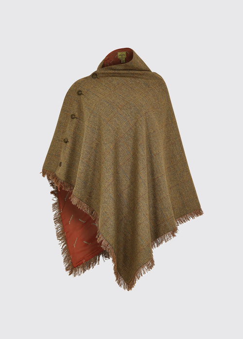 Hazelwood Tweed Poncho - Burren