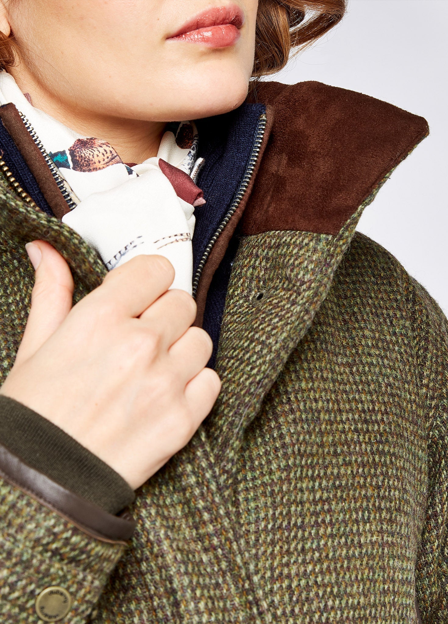 Ballynahinch Ladies' Tweed Field Coat - Heath