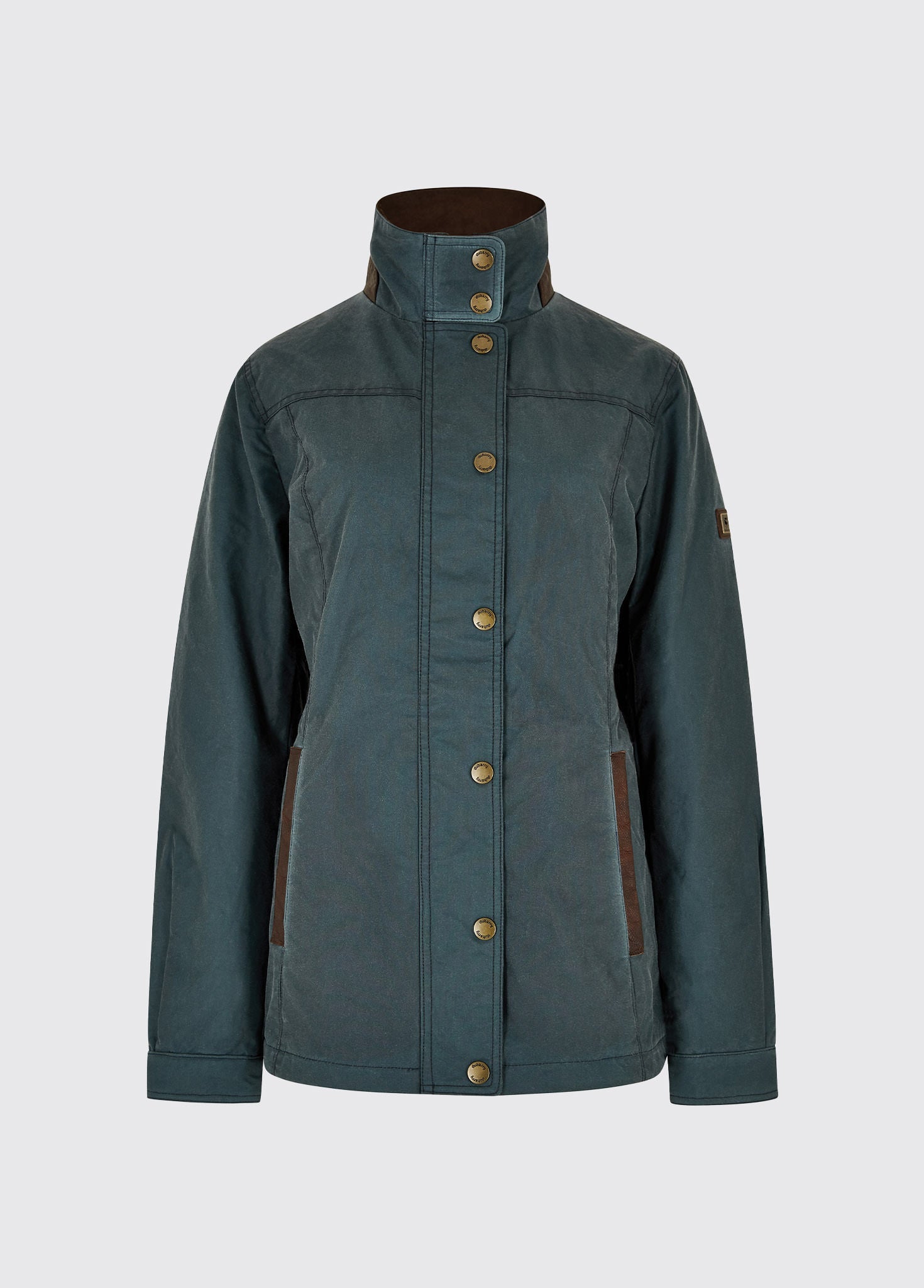 Dubarry Mountrath Ladies Waxed Cotton Jacket Dark Pebble