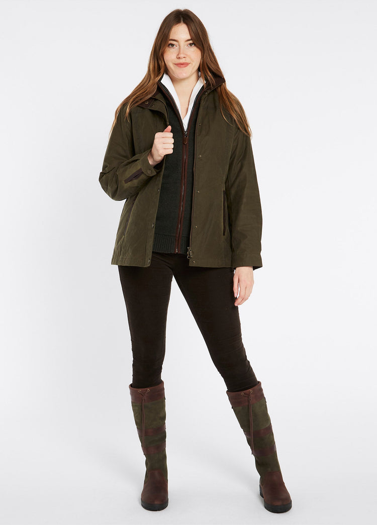 Mounthrath Ladies Waxed Cotton Jacket - Fennel