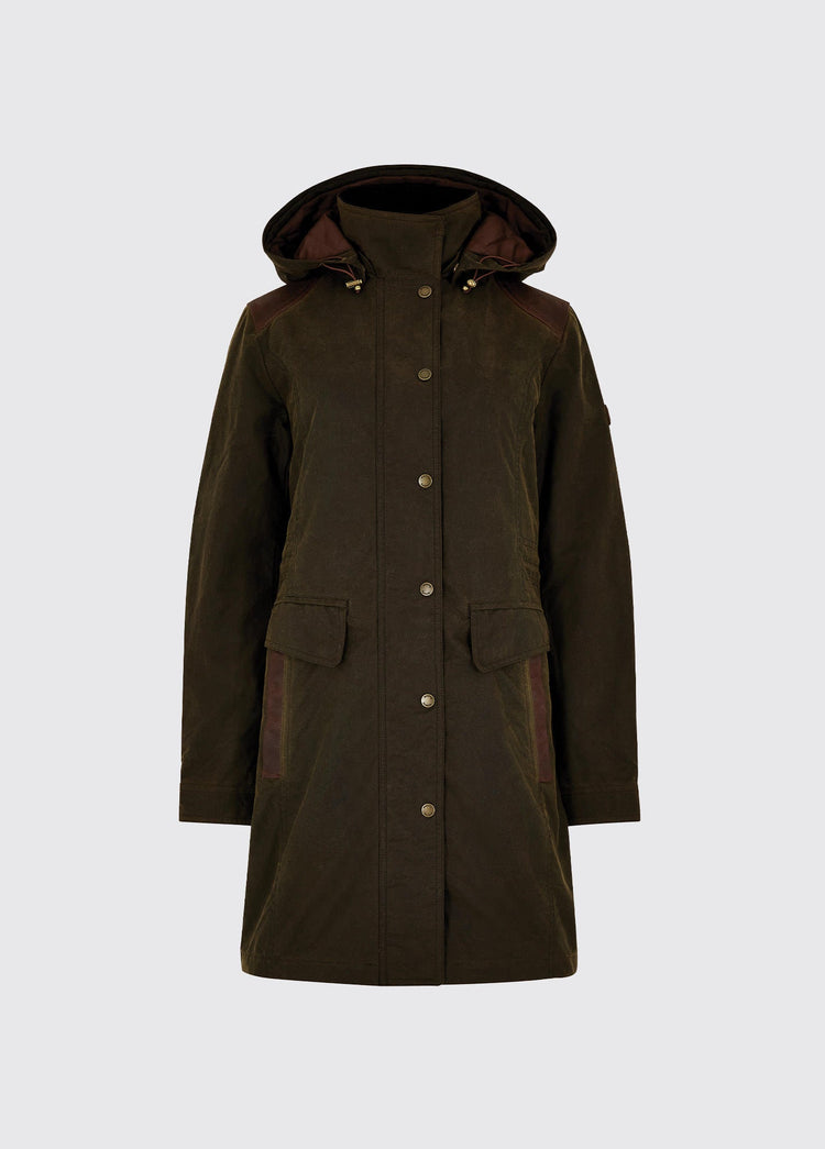 Blacklion Ladies Waxed Cotton Jacket - Olive