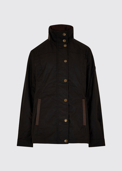 Mountrath Ladies Waxed Cotton Jacket - Black