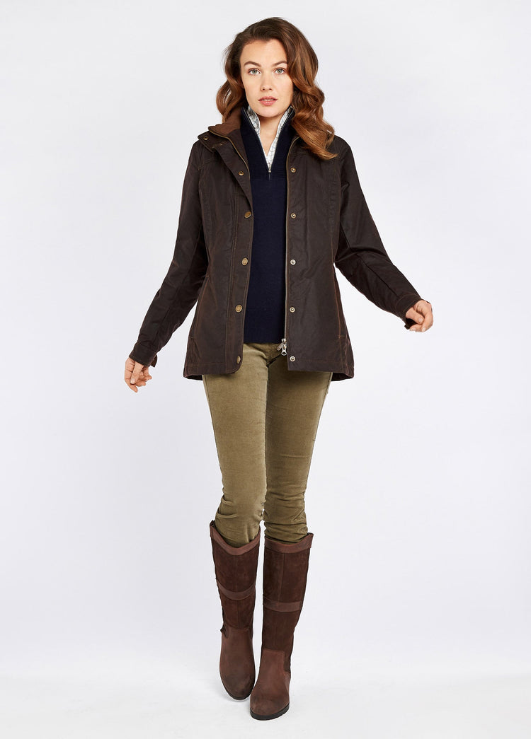 Mountrath Ladies Waxed Cotton Jacket - Java