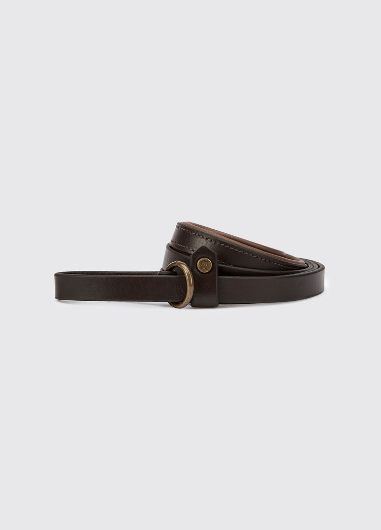 RILEY Leather slip lead - Mahogany