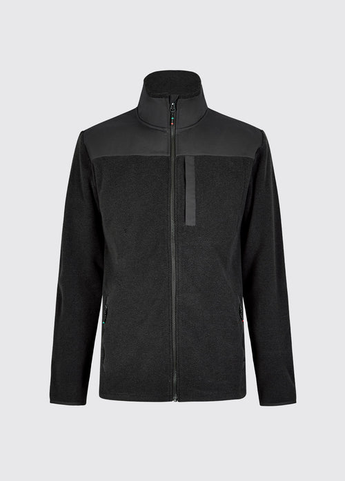 Lucia Ladies Fleece Woven Combo Jacket - Graphite