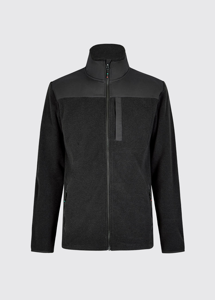 Lucia Ladies Fleece Woven Combo Jacket - Graphite