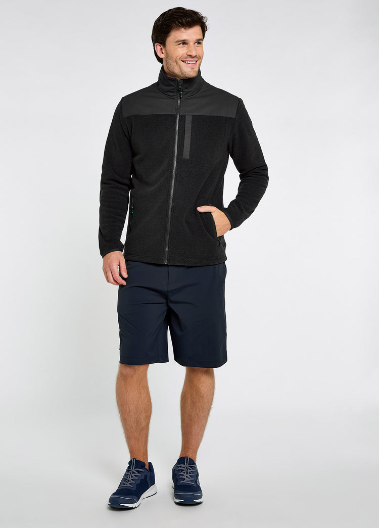 Lucia Men's Fleece Woven Combo Jacket - Graphite