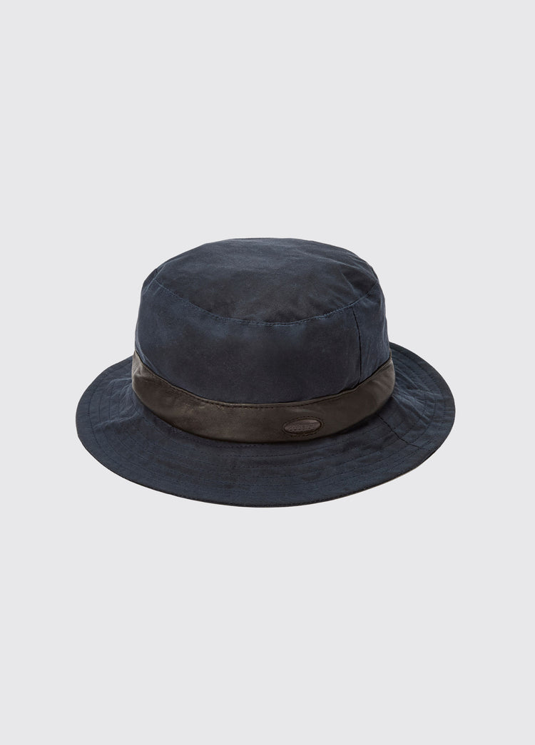 Macreddin Waxed bucket hat - Navy