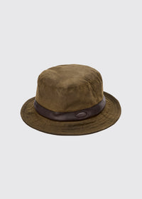 Macreddin Waxed bucket hat - Olive