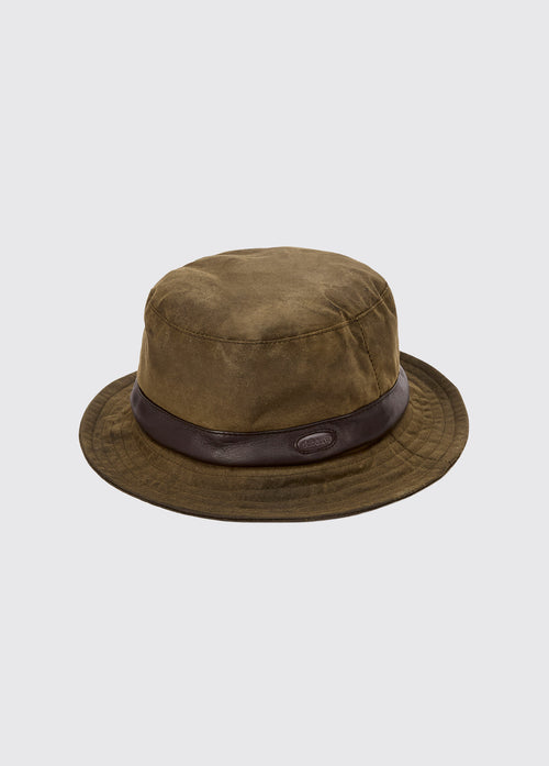 Macreddin Waxed bucket hat - Olive