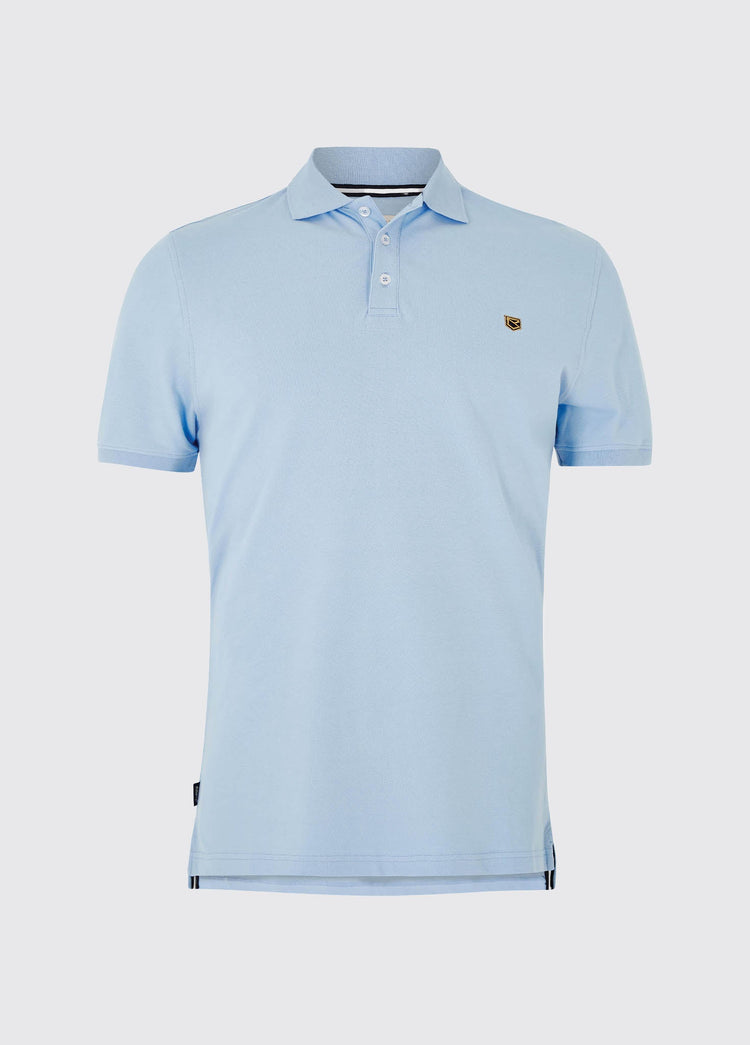 Quinlan 4-way Stretch Polo- Light Sky