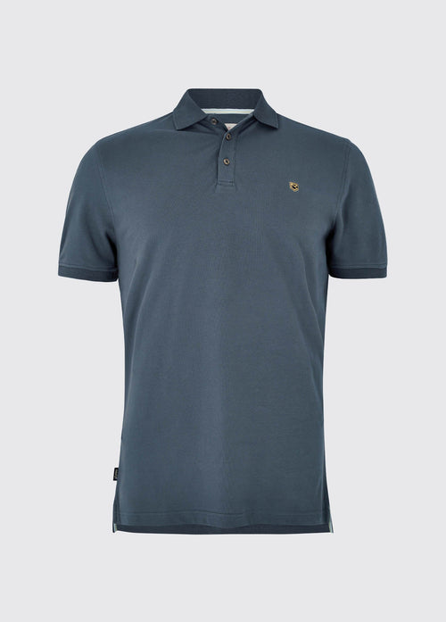 Quinlan 4-way Stretch Polo- Steel