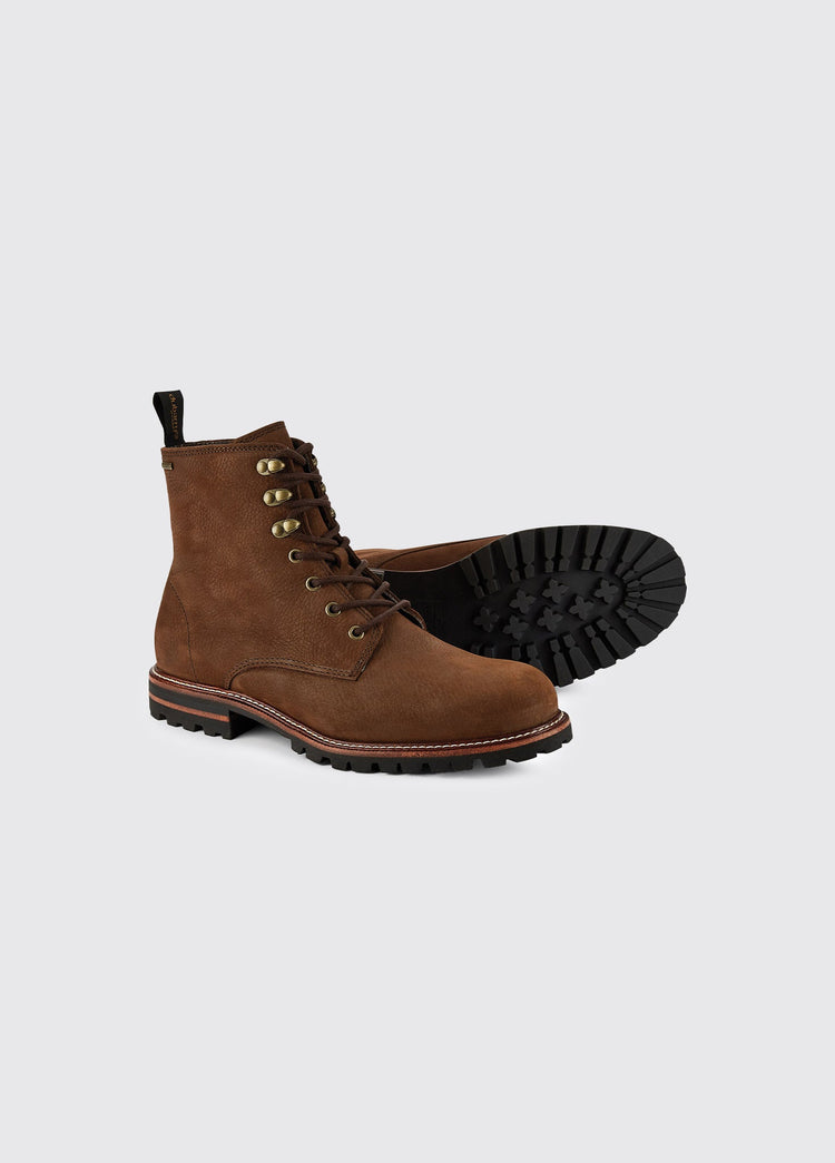 Laois Mens Lace Up Ankle Boot - Walnut