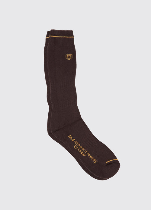 Short Boot Socks - Brown