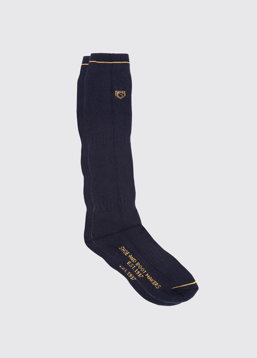 Long Boot Socks - Navy