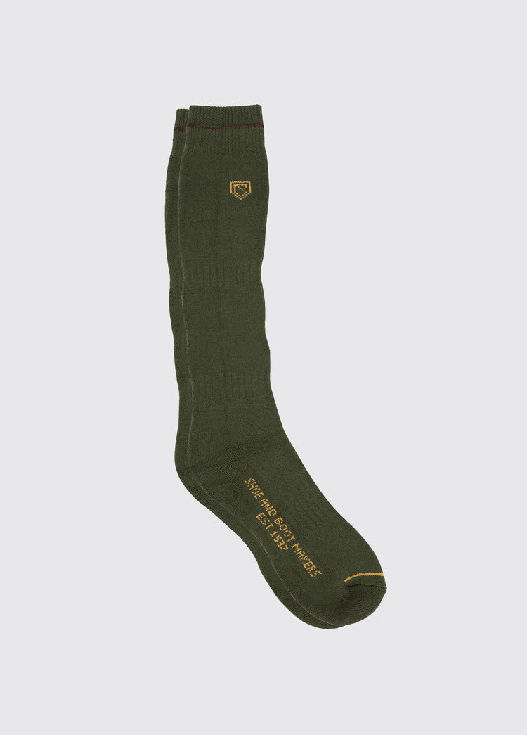 Long Boot Socks - Olive